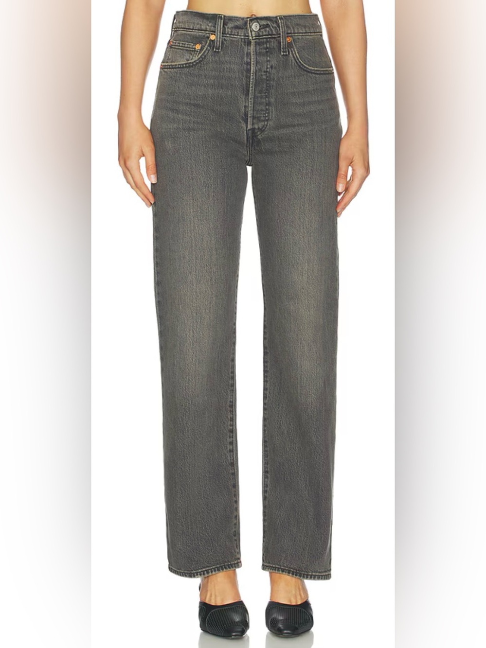 REVOLVE x Levi's Ribcage Full Length Straight Leg Jeans in Automate Me